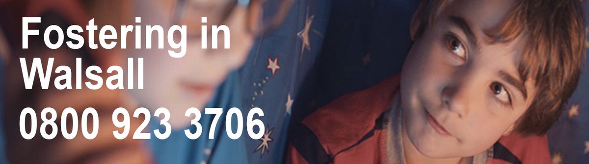 Foster Carers with <a href="/WalsallCouncil/">Walsall Council</a> 

Would you like a role that could change a young person's life for the better? Foster carers come from all walks of life, all social backgrounds, all ethnic backgrounds and a range of age groups.

Find out more: fosteringinwalsall.co.uk
