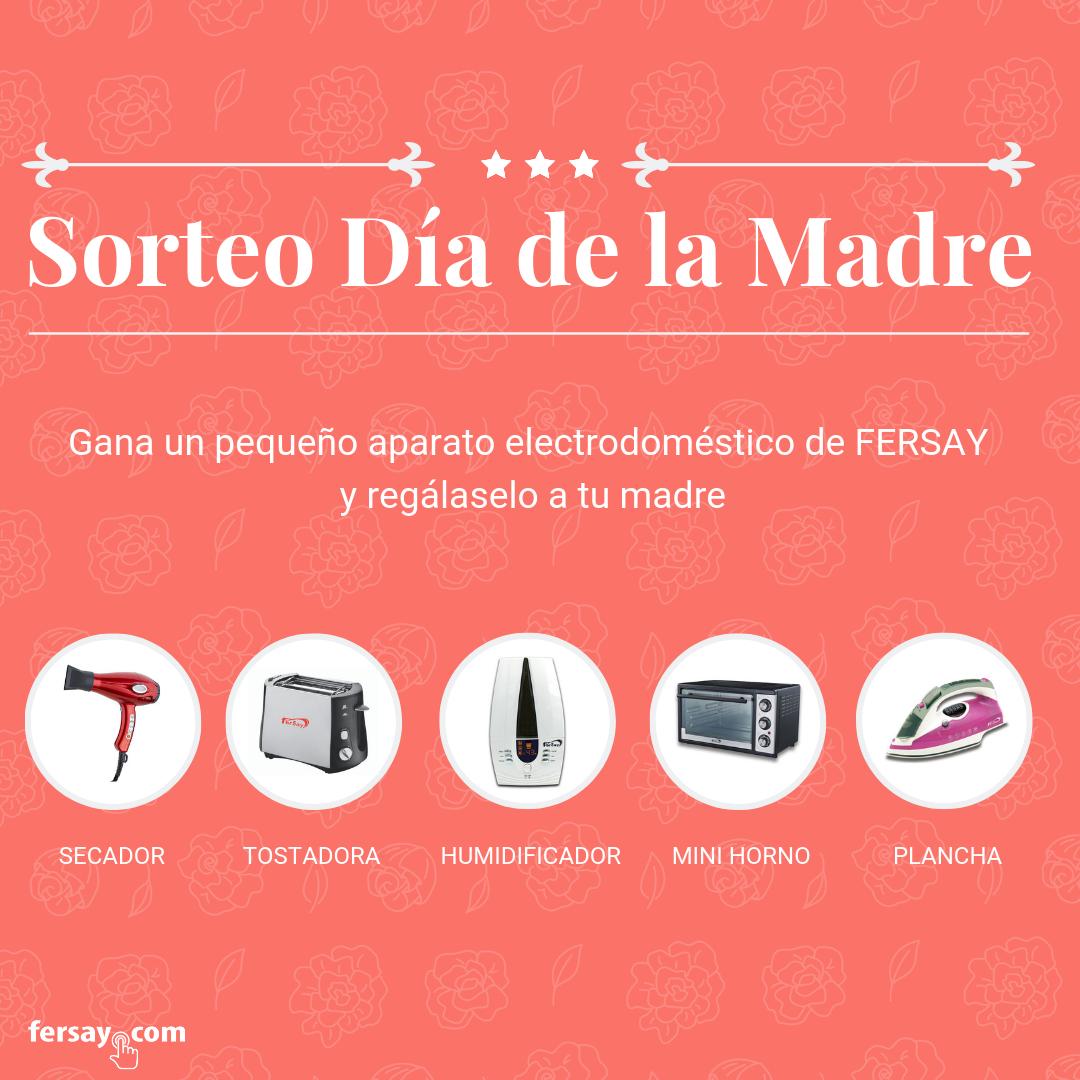 ¡Gana un PAE de FERSAY y regálaselo a tu madre!
Para participar:
✔RT
✔FOLLOW
✔Responde a este tuit y dinos qué producto PAE regalarías a tu madre ➡bit.ly/2HHGLc0
✔Etiqueta a 3 amigos
Participa hasta el 29 de abril
Ganador: 30 de abril
#sorteo
#fersay
#DíadelaMadre