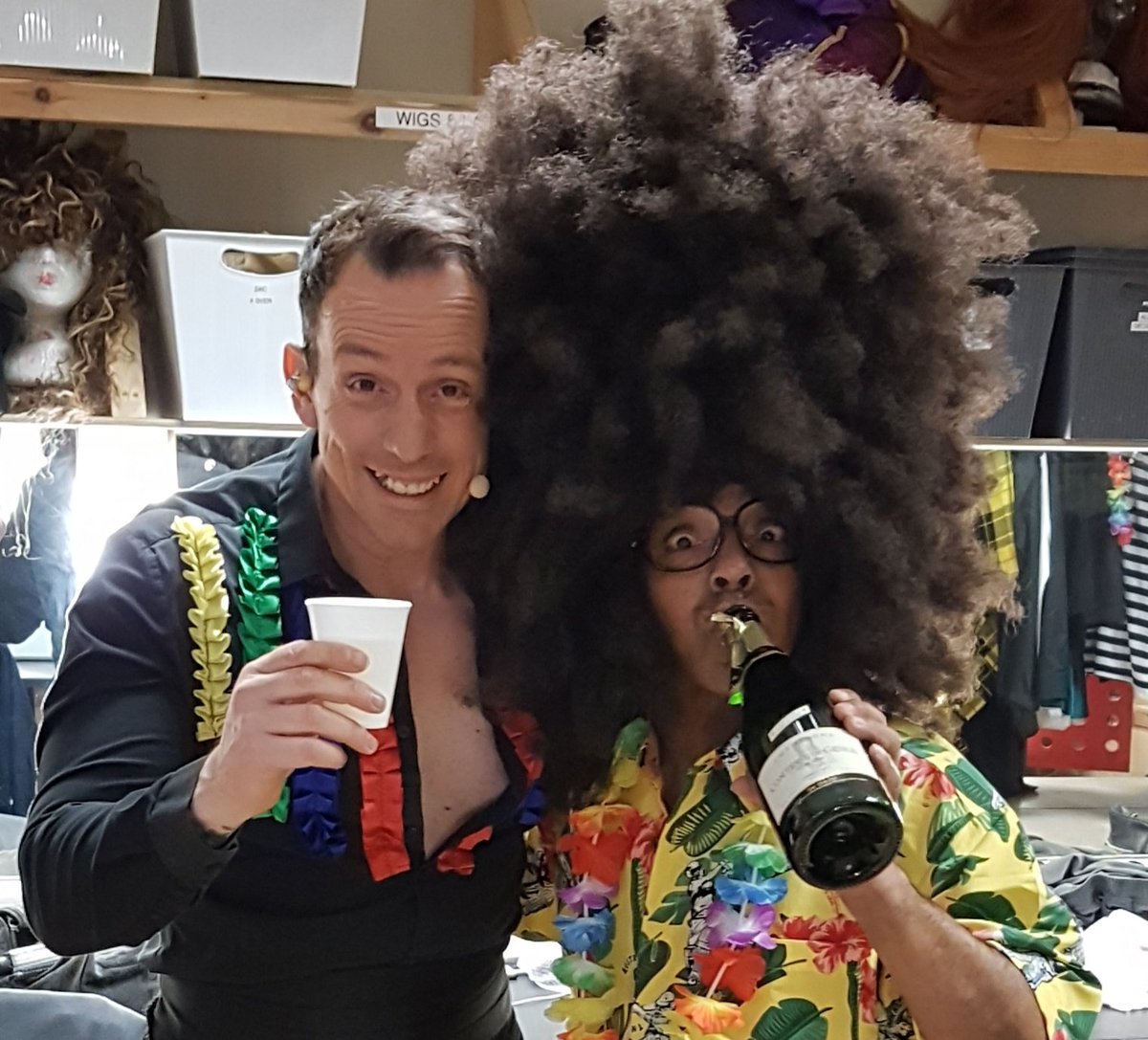 2mexicans's tweet photo. #congratulations congratulations going out to Mr Mrs patients celebrating there 5oth anniversary at potters resort watching the spectacularly spectacular show around the world in eighty days &amp; little toe knee &amp; sion are helping them with  the brute champagne https://t.co/8BbkyvzQUO