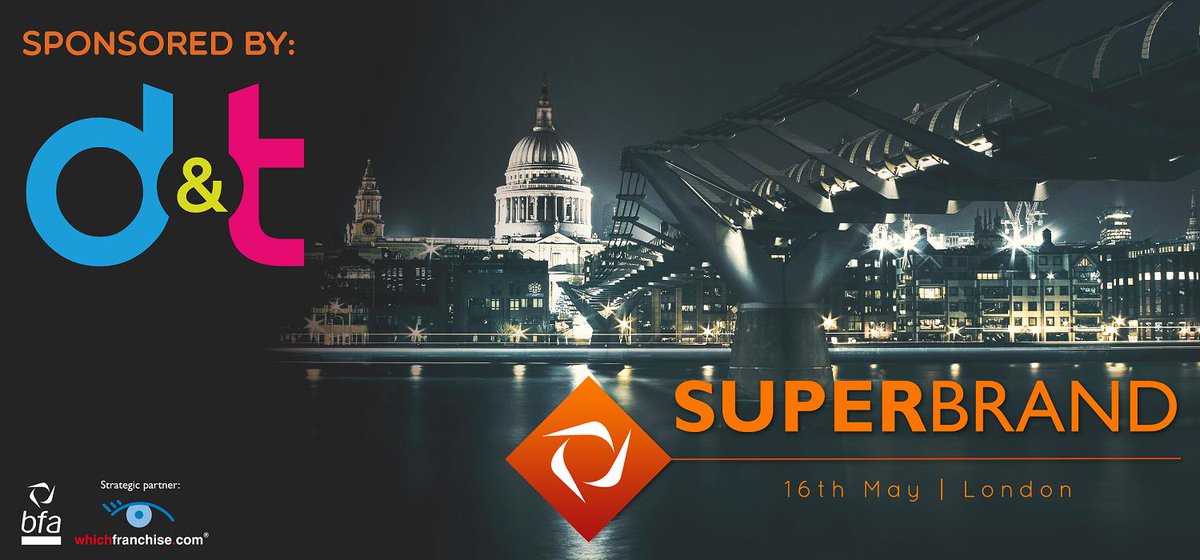 BFA_UK's tweet photo. Thank you to @TeamDT_for sponsoring Superbrand, one of the flagship events on the bfa calendar, designed for UK franchisors looking to start operations overseas, international franchise systems coming to the UK, and multi-unit franchisees. Read more here: https://t.co/a8fzPAZSwh https://t.co/LtJn7FrreF