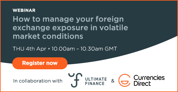 UltimateFinance's tweet photo. If youβre a business managing international payments, we know sudden movement in the currency market can impact your #cashflow.
Join our webinar with @currenciesd on how to manage your FX exposure.
Click here to register: https://t.co/Wq7bkPAa1w
#TradeFinance #GoodFunding https://t.co/YMwticThOP