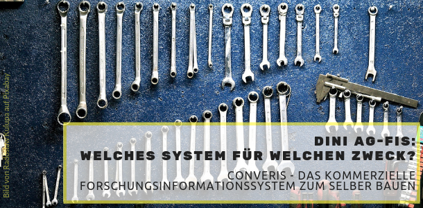 DiniAgFis's tweet photo. Nächster Blogbeitrag in der Reihe "Welches System zu welchen Zweck?" #Systemwahl

"Converis – das kommerzielle Forschungsinformationssystem zum selber bauen" 

https://t.co/o4y58c5t02
#FIS #CRIS #Converis https://t.co/eAqu8HP2cC
