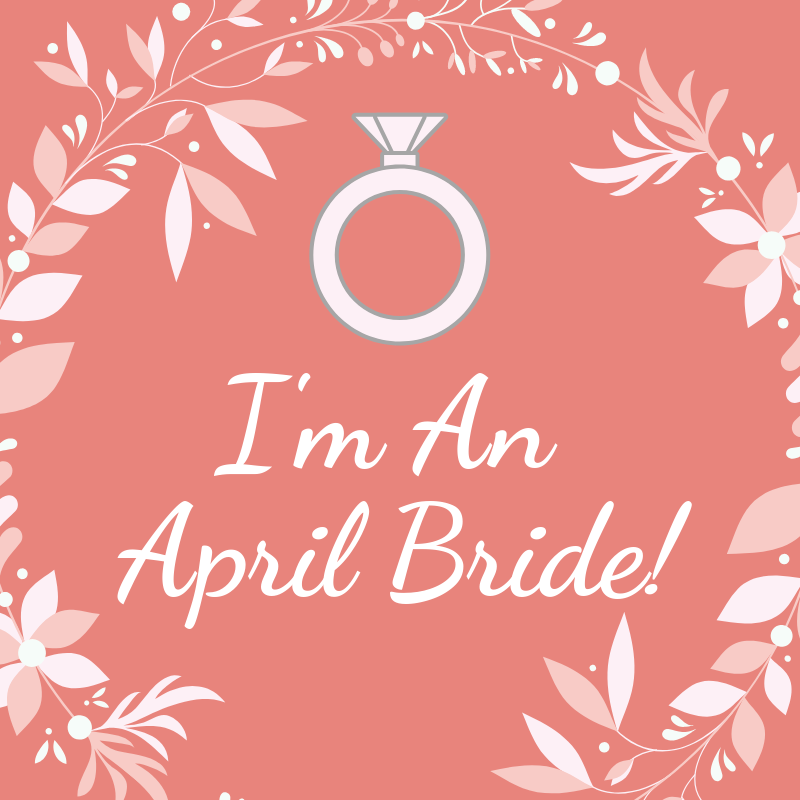 WeddingDates's tweet photo. It may be #AprilFoolsDay but we like to look at it as the start of the Spring Wedding Season. (No pranks around here please!😜) So we're celebrating our #bridestobe! Who here is an April Bride? 😍💍
#weddinghour #irishweddingchat #weddingchat #gettingmarriedin2019 https://t.co/L4krS7h9RM
