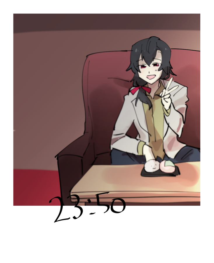 zeroino0's tweet photo. 理事長室へ戻ったら、ぽにょ先生が訪ねてきたので、生徒会に頂いたお茶菓子を出しました。折角なので写真も一枚。茶菓子は気に入っていただいたようです。 https://t.co/kOJIYbZgnh