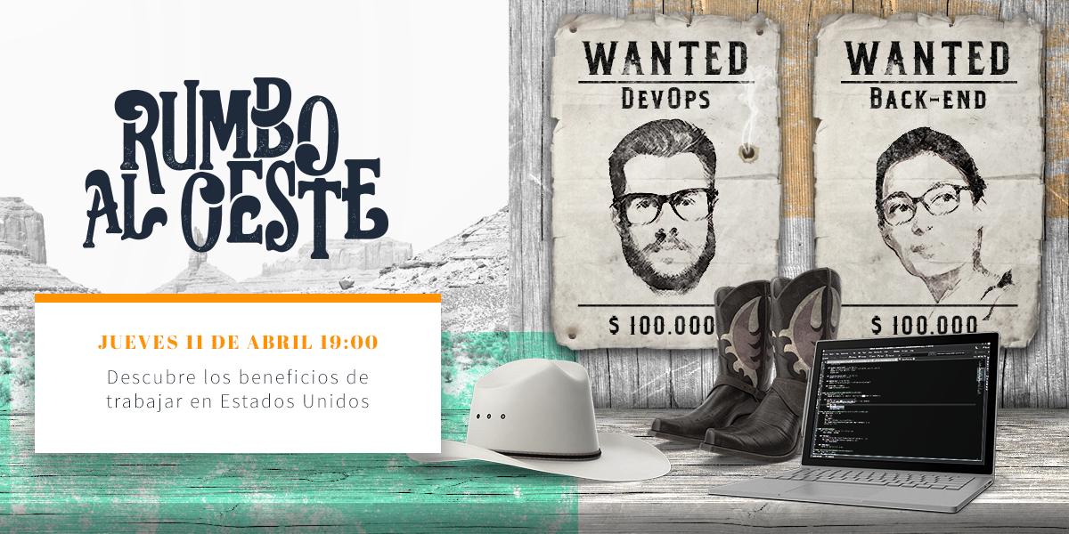 ¿Te gustaría trabajar en #USA? ¿Eres #Backend, #Frontend, #DevOps o #APIarchitects? #RumboalOeste de <a href="/sngular/">Sngular</a> y <a href="/getmanfred/">Manfred</a> es tu evento. 

Lee más sobre el evento y aplica a nuestras ofertas aquí ➡ bit.ly/2HQbHHT