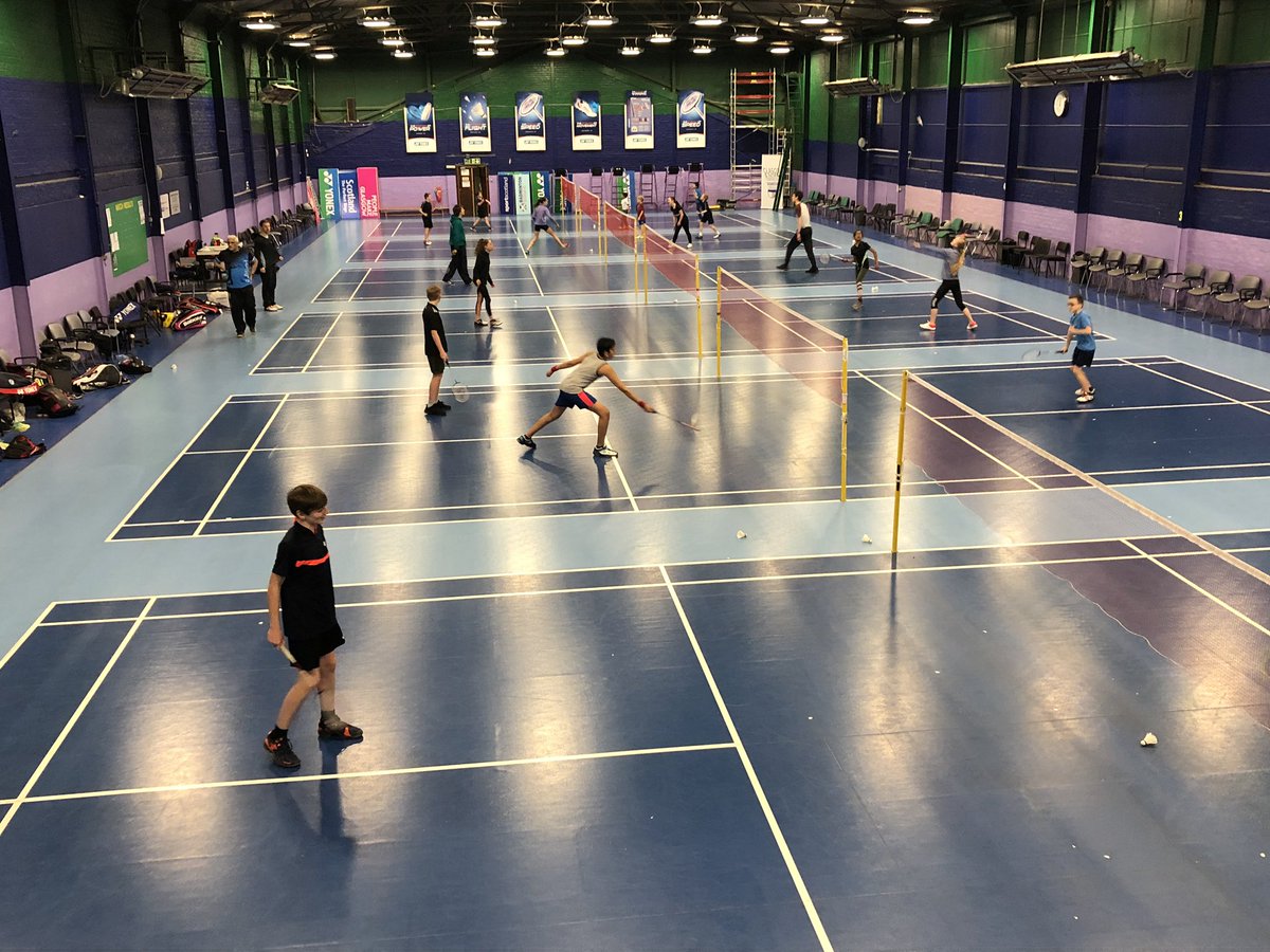 BadmintonScot's tweet photo. Great to see the Sir Craig Reedie Centre so busy with the Easter Camp today. Places still available on Tuesday and Wednesday if you’re interested email rdowest@badmintonscotland.org.uk https://t.co/V0Mq2icK8c