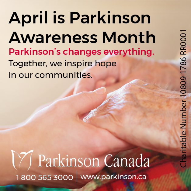 ParkinsonCanada's tweet image. April is #ParkinsonAwarenessMonth. #Parkinson’s affects 100,000 Canadians. Like &amp;amp; RT to help raise awareness across Canada about Parkinson’s disease. bit.ly/2PFTvjX