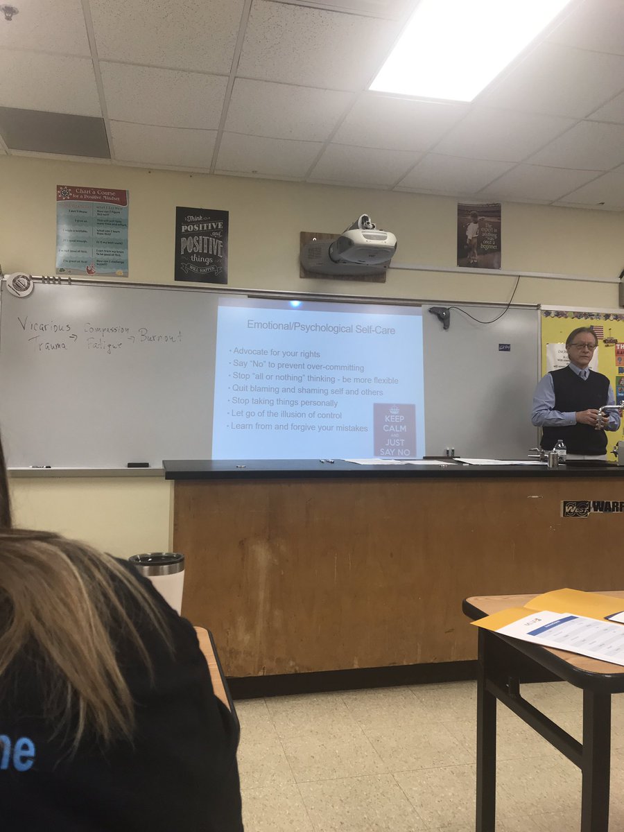 Compassion Fatigue! Taking care of yourself with the needs of others are so high! This has been very helpful and eye opening! #SCSD #SCSDpd