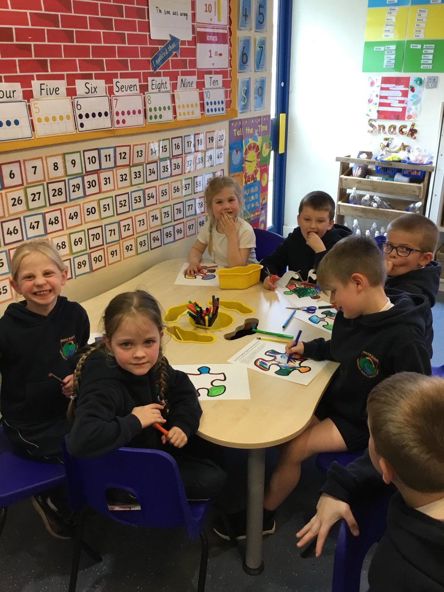 Waterprimary's tweet photo. As part of Autism Awareness Week, Class 1 have had a very exciting afternoon 🧩 #theworldneedsallkindsofminds https://t.co/tCYoihvzIx