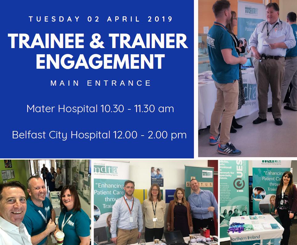 _NIMDTA's tweet photo. @_NIMDTA are visiting trainees and trainers @BelfastTrust tomorrow. Come visit us with any training questions at main entrances to
Mater Hospital 10.30 am to 11.30 am
Belfast City Hospital from 12.00 to 2.00 pm
#ValuedNI #STATUSNI #NIMedEd #NIMDTA https://t.co/bX9tKudyhN