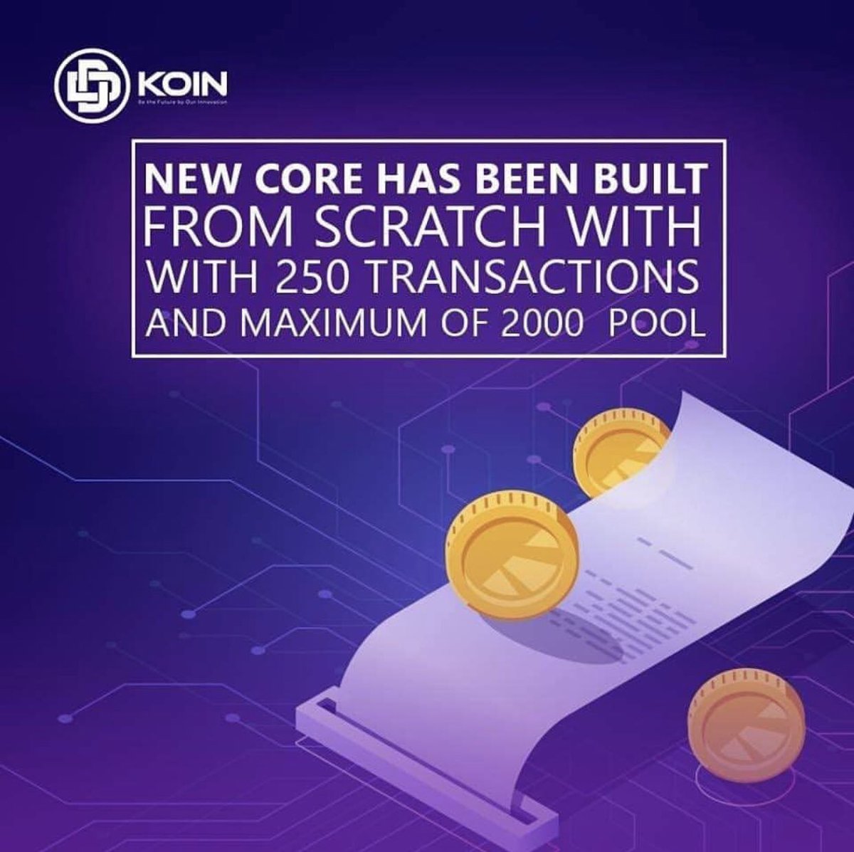 CrevAmbassador's tweet photo. Core baru telah dibangun dari awal.
Dengan 250 transaksi dan maksimal 2000 pool atau kumpulan.
#DDK #DDKoin #Cryptocurrency #AEPOS https://t.co/e90L9MXhhy