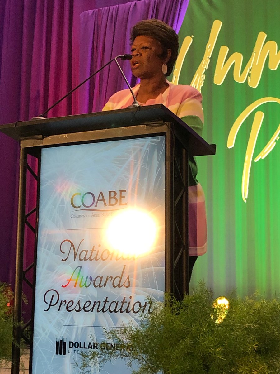 #COABE19 kicks off with Irma Thomas “Soul Queen of New Orleans”founder of the ⁦@delgadocc⁩ Women in Search of Excellence (WISE) Center, #GrammyAwardWinner and #GED grad ⁦@COABEHQ⁩ ⁦@KYSkillsU⁩