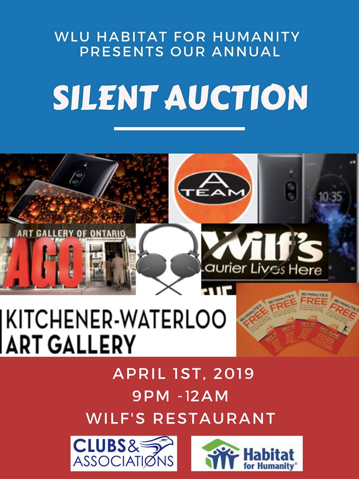 The Silent Auction is tonight! Celebrate the end of another year with us. There will be tickets, tech, and more available for bidding until 11:59 pm at Wilf's.