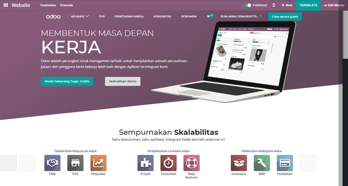 Odoo's tweet photo. #Odoo is now available in 13 languages! We're super excited about the latest addition of #Indonesian! 
Big thanks to the Community and everyone who helped out! https://t.co/6RmzGeZ3aM
