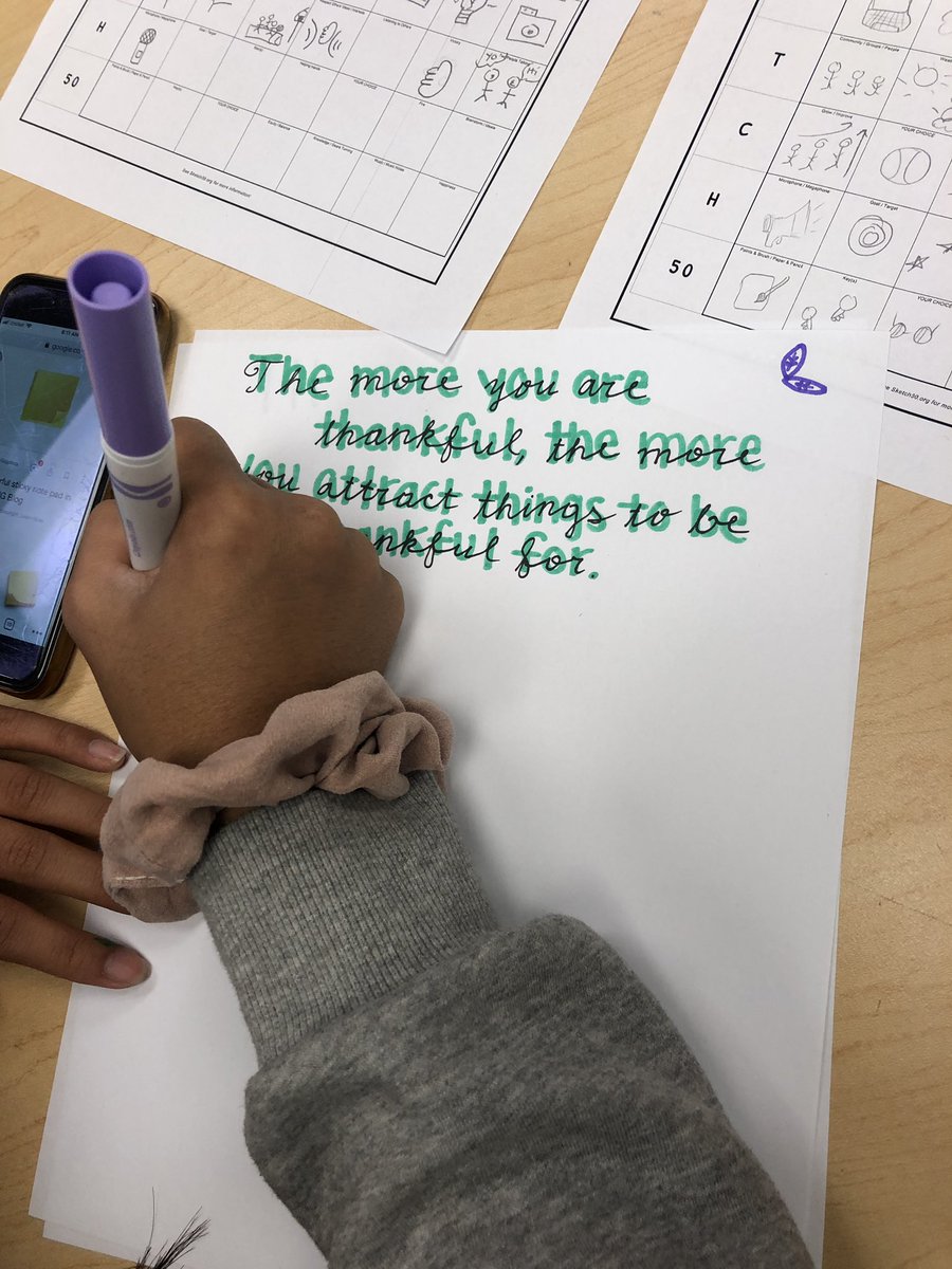 buSTEAMante's tweet photo. Creating gratitude journals for the month of a April! #alumROCKit #dpvils https://t.co/5XXzWKkX8G
