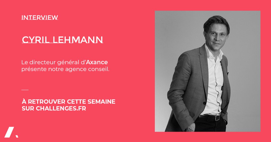 DevoteamCT's tweet photo. Dans sa rubrique "L'entreprise de la semaine", @Challenges rencontre Cyril Lehmann, Directeur Général d’@axance. 
Découvrez l'article 👉https://t.co/P9GfzqnfO3 #entreprise #agence #conseil #itw https://t.co/q3ZrqcyVnr