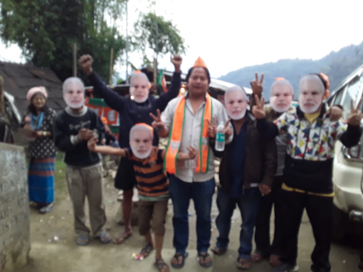 Modi Tea Stall &amp; full swing  campaign at Raga with party workers <a href="/KirenRijiju/">Kiren Rijiju</a> <a href="/PemaKhanduBJP/">Pema Khandu པདྨ་མཁའ་འགྲོ་།</a> <a href="/BJP4Arunachal/">BJP ArunachalPradesh</a> <a href="/TapirGao/">Tapir Gao (Modi Ka Parivar)</a> <a href="/BJP4India/">BJP</a>