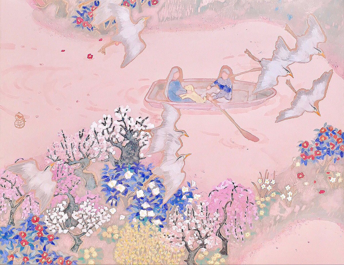 「万葉集は梅の香り?
きっと素敵な時代になるよ(*^^*)
#令和 」|磯﨑菜那のイラスト