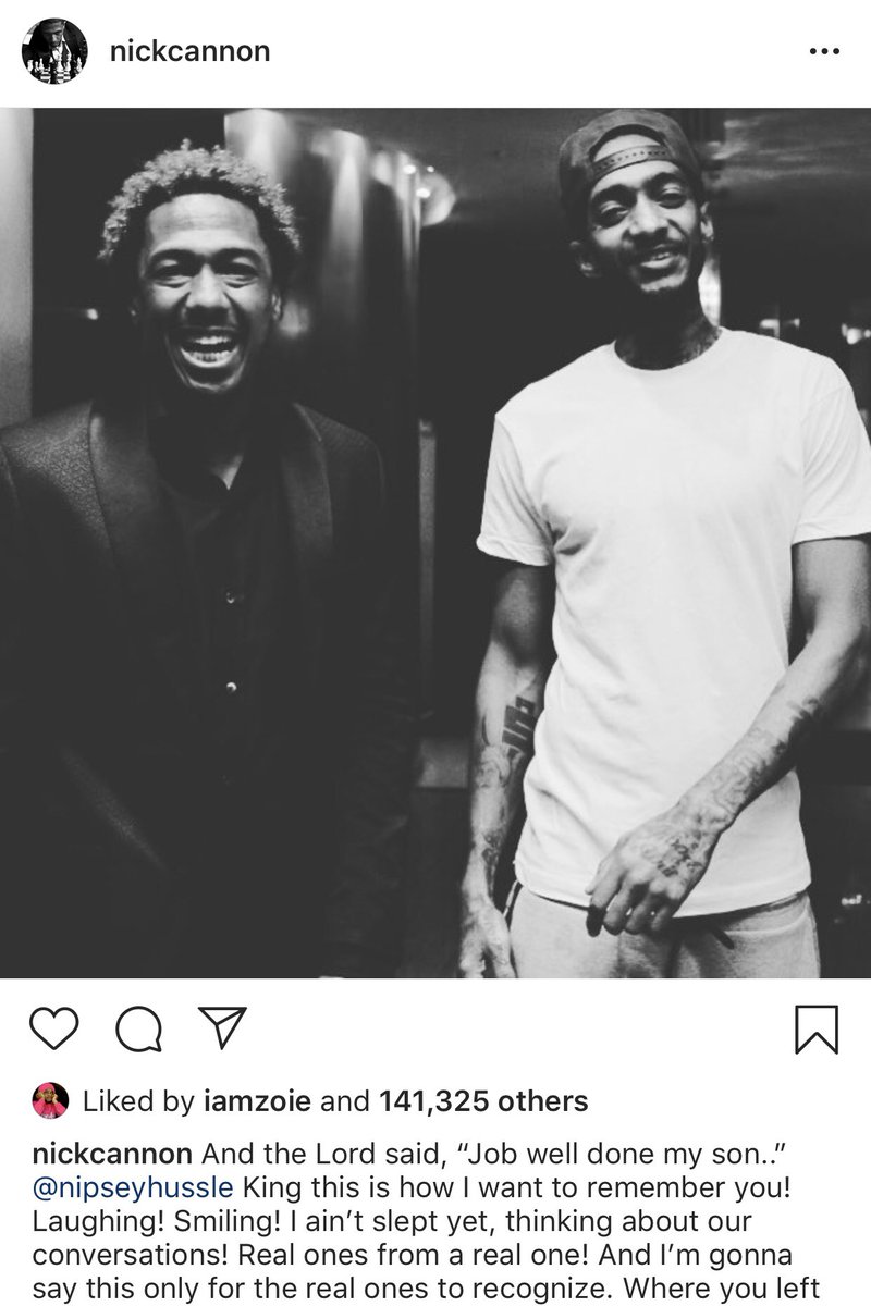Breannabass3250's tweet photo. Nick cannon promises to finish and release Nipsey Hussle movie on Dr.Sebi ๐ค#RIPNipseyHussle #NipseyHussleForever https://t.co/sL0VWMKWjP