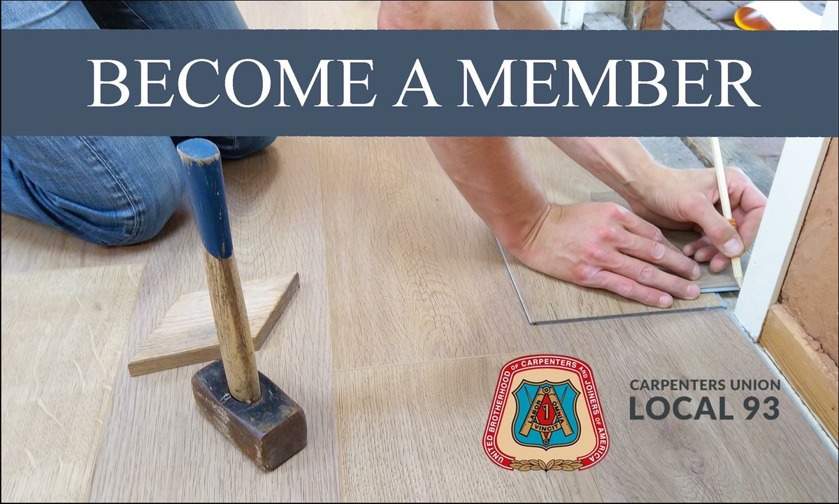 UBClocal93's tweet photo. Did you know that The Carpenters Union represents more than just Carpenters? Floor Covering Installers also make up a large part of our membership. Contact us, to learn how you can start a floor covering apprenticeship. #apprenticeships #local93 #unionproud https://t.co/qOR7QDSlah
