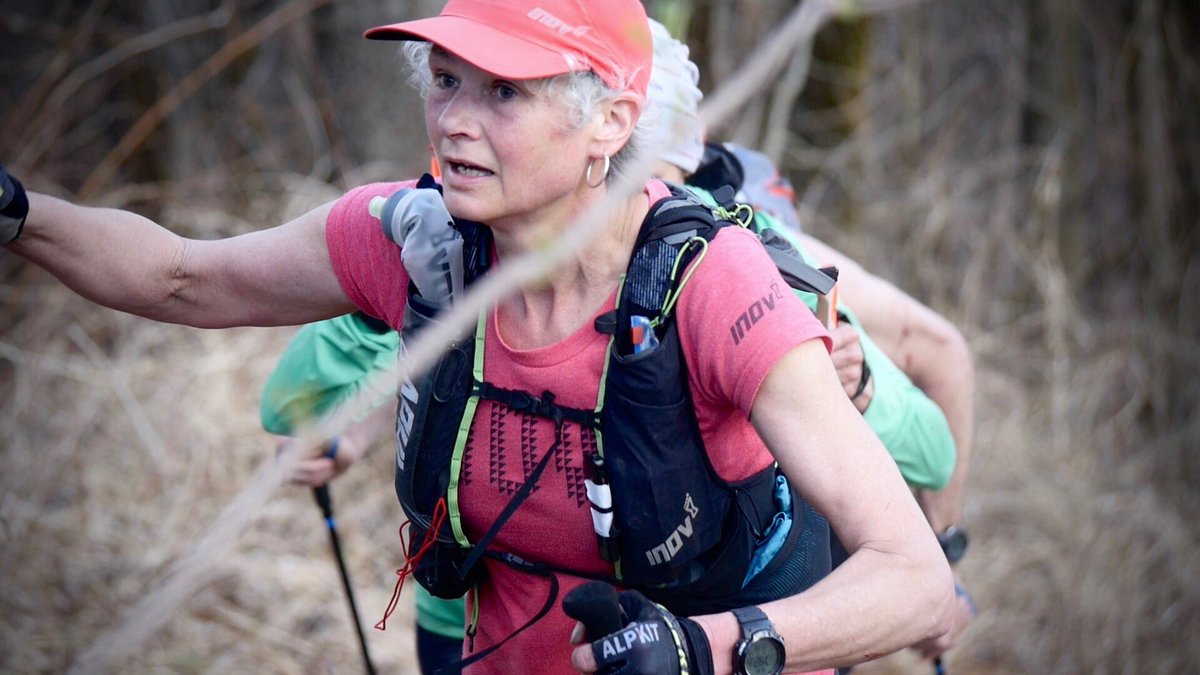 CharlieCW's tweet photo. Nobody finished the @BarkleyMarathon (world’s toughest ultramarathon!) at the weekend but 51 year old Brit Nicky Spinks who is a breast cancer survivor was the last woman standing alongside Canadian Stephanie Case. Big up @NickySpinks 👇 total inspiration! @inov_8 https://t.co/1MFxgEdvlR