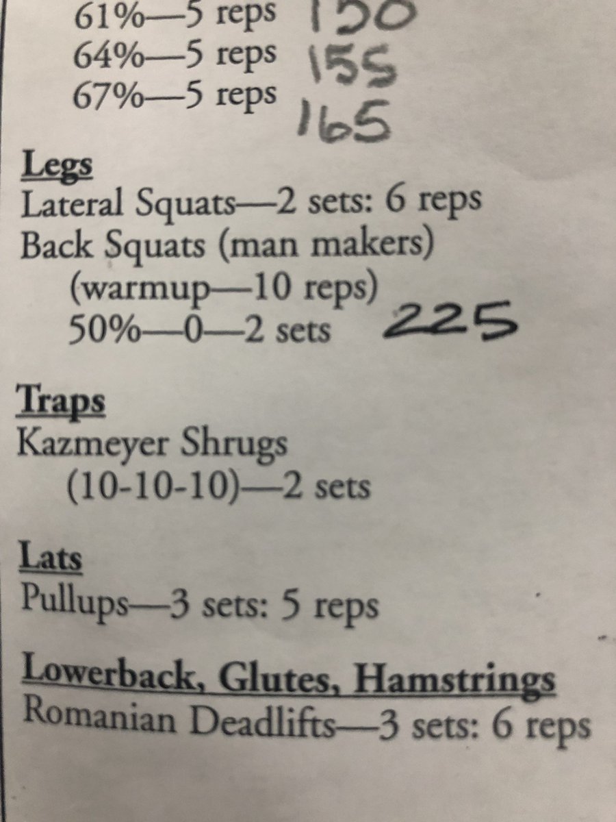 _markshuman's tweet photo. Only a proud few know what it’s like to wake up to Man Makers for your morning lift. Here’s to not being able to walk all week! #GentryStrong https://t.co/tzKFUTpIuq
