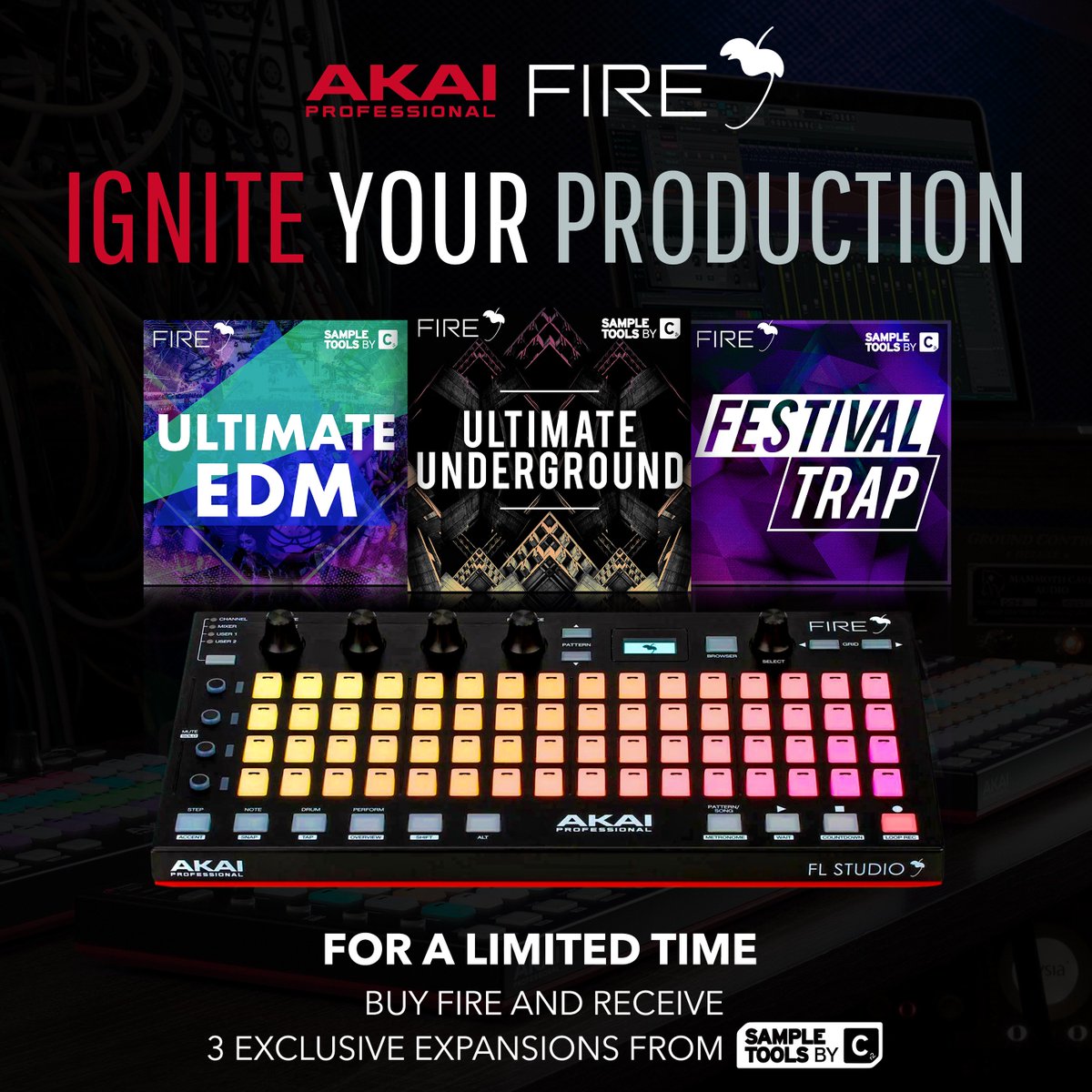 For a limited time, new and existing Fire customers have unrestricted access to three exclusive Fire expansion sample packs from industry-leading sample pack and production toolkit specialist, Sample Tools by Cr2. thedjshop.co.uk/blog/Akai-Prof…