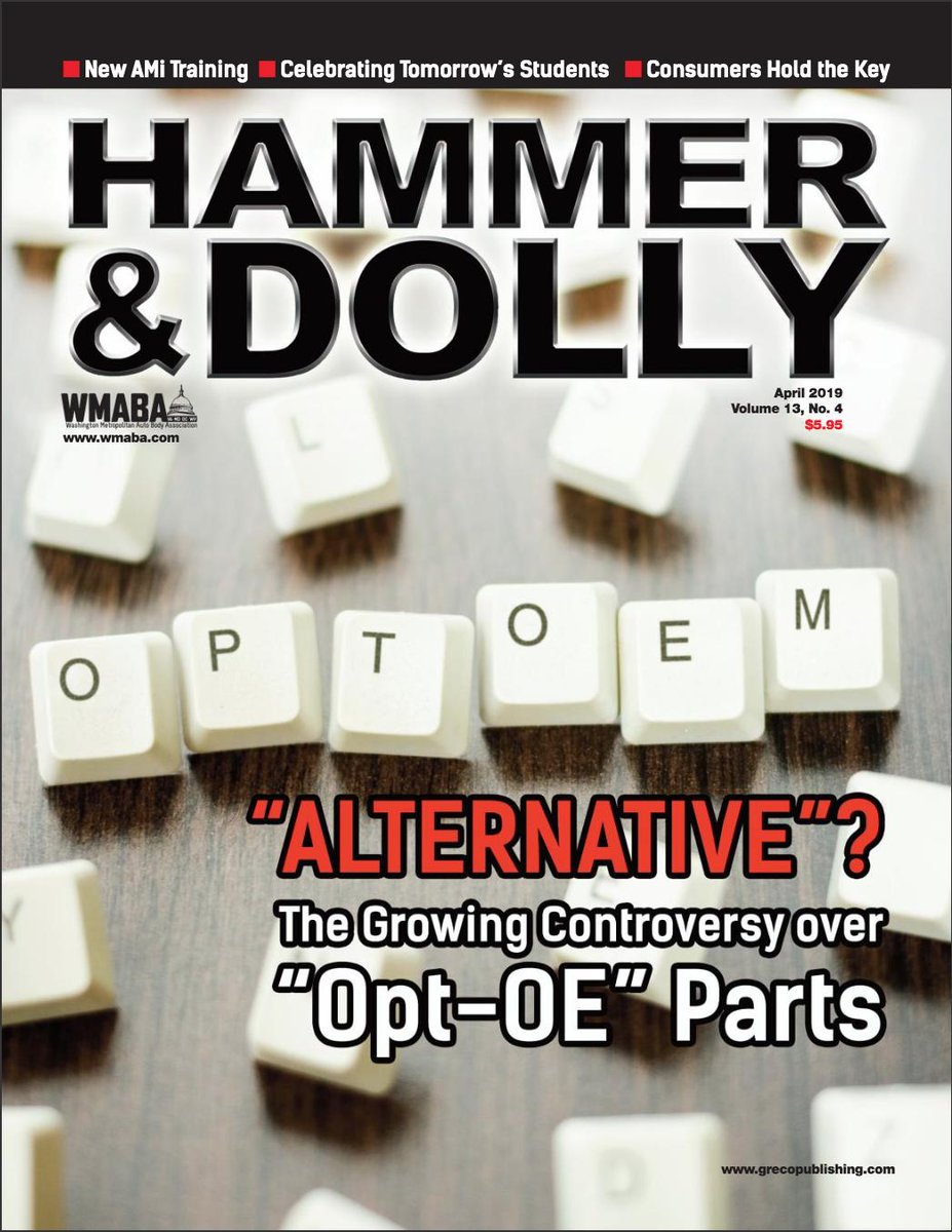 grecopublishing's tweet photo. In the April issue of Hammer &amp; Dolly we delve into the growing controversy over “Opt-OE” parts, a Virginia-based shop talks about their 25 years in business, AMI and CREF will host student events at CIC and more!
https://t.co/ChuXCONaLU https://t.co/EwOCvpxAPa