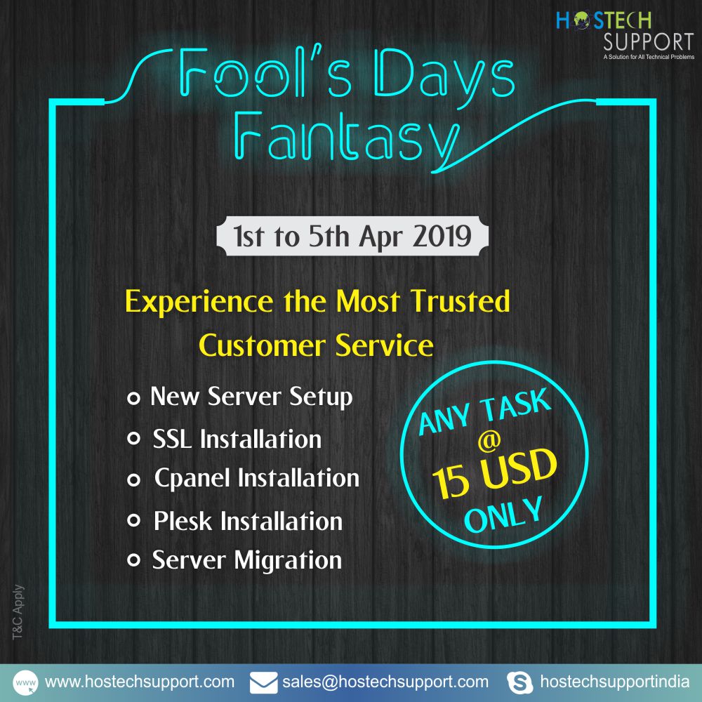 HostechSupport's tweet image. Yes!!
It&apos;s ABSOLUTELY True!!! #hostechsupportindia #servermanagement #serveradmins #24x7technicalsupport #techsupport #foolsday #aprilfoolsday #SSLinstallation #serverinstallation #cpanel… instagram.com/p/BvtcfpggWIF/… …