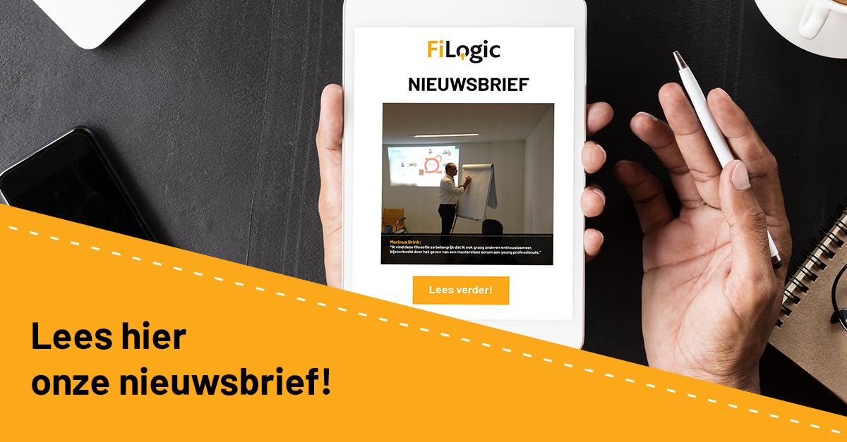 FiLogic's tweet image. 📢 Nog niet geabonneerd op onze nieuwsbrief? Klik op de link en lees hem alsnog! ✅👇 bit.ly/2uDbJdx