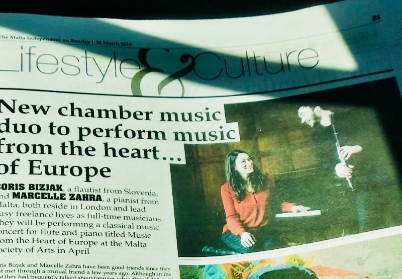 Blackheath International Chamber Music Festival (@bicmfestival) on Twitter photo Our special project ‘Music from the Heart of Europe’, with <a href="/BorisBizjak/">Boris Bizjak</a> and <a href="/MarcelleZahra/">Marcelle Zahra</a>, featured (with added sunshine) in yesterday’s @IndependentMlt. See you in Valletta next week! Our special project ‘Music from the Heart of Europe’, with <a href="/BorisBizjak/">Boris Bizjak</a> and <a href="/MarcelleZahra/">Marcelle Zahra</a>, featured (with added sunshine) in yesterday’s @IndependentMlt. See you in Valletta next week!