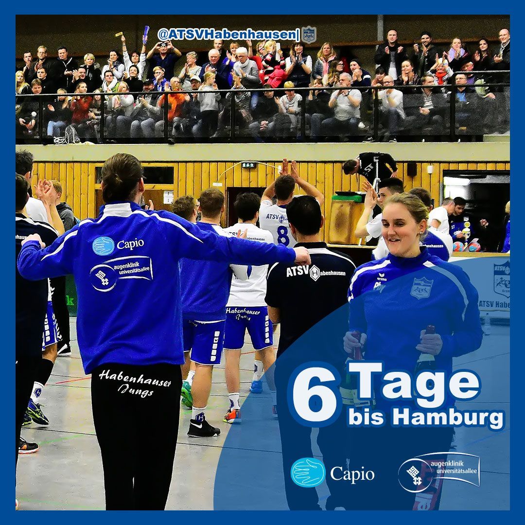 ATSVHabenhausen's tweet photo. 🏆#SechsTage noch bis Hamburg🏆
#Danke für Eure Unterstützung auf dem Weg ins #Finale 🎉
Der #Countdown läuft und unser #Saisionziel rückt immer näher💪
____
#HabenhauserJungs #AlsTeamzumSieg #Pokal #FinalFour #AmateurPokal @BcardArenaHH @hvn_online @DHB_Themen @handballwelt https://t.co/94dkLga0Dt