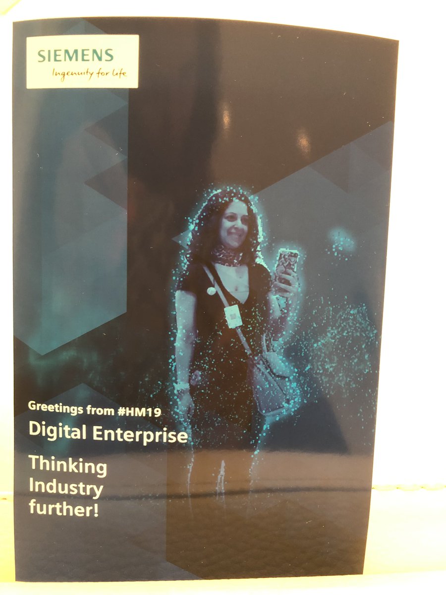 salome007_'s tweet photo. My first time at #HMI19 !
#TeamSiemens blazing with an impressive presence full of content and experiences.
Morning take aways: #DigitalTwins reduce development costs and timings; from farm to table and from corn to shirt @Siemens makes it happen; #futuregrids are here! https://t.co/Vz6iaFaRzA