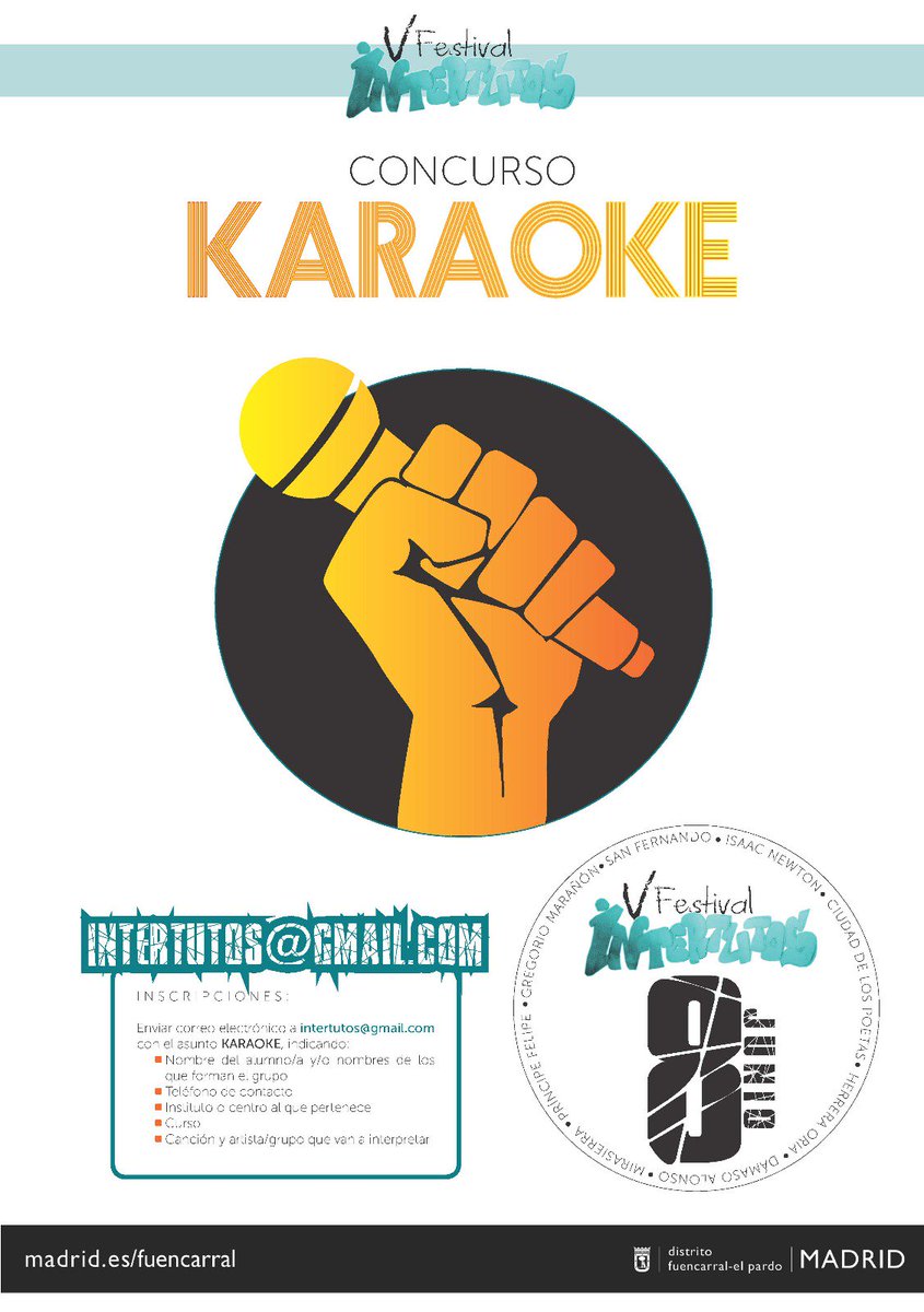 Ya tenemos "casi" todo preparado para que el próximo 8 de junio llevemos a cabo la 5a edición del #FestivalIntertutos. Estamos preparando muchas actividades. ¿Te apuntas? #Deporte #Cultura #Música #Ocio En breve, toda la información.