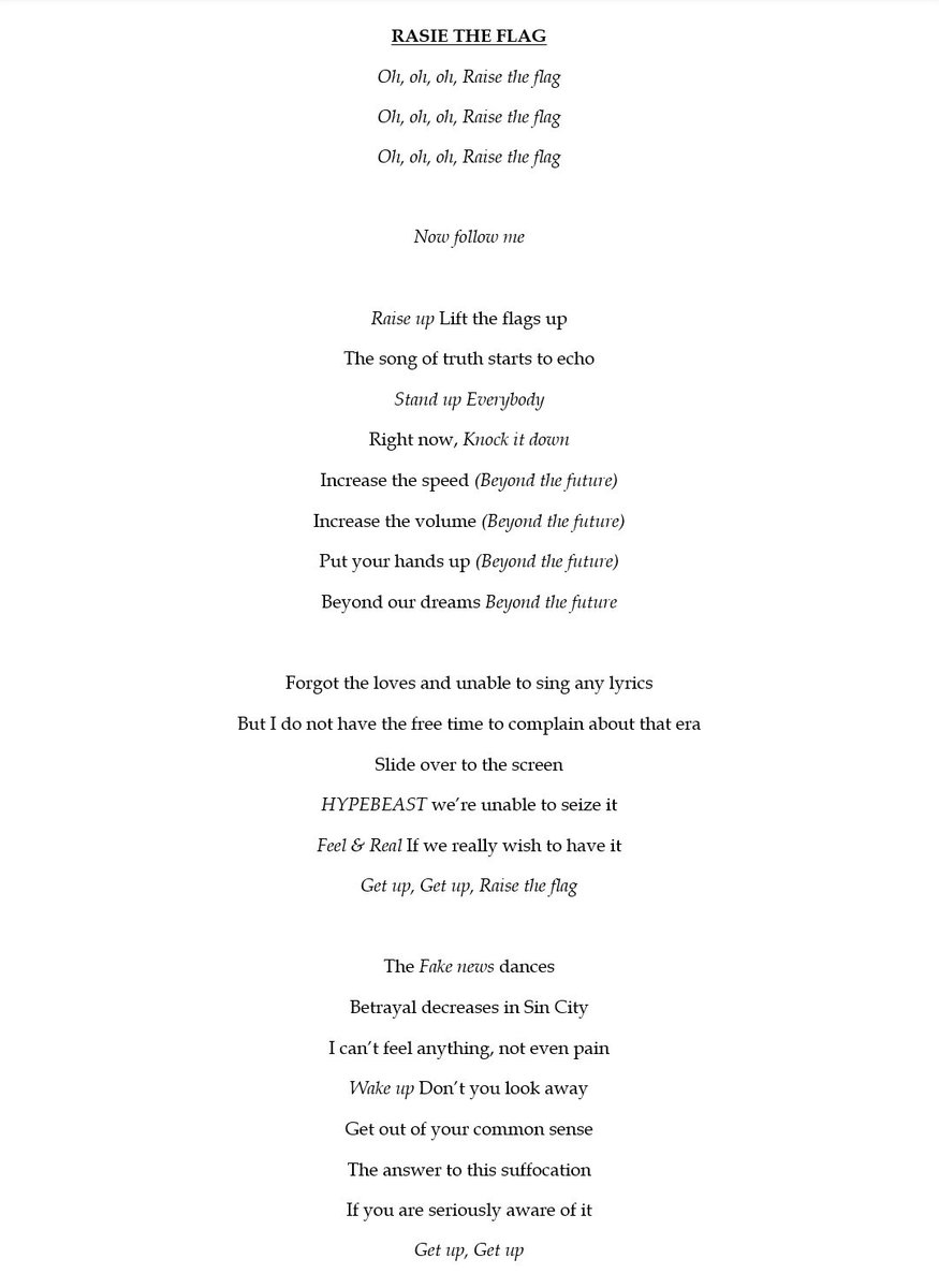 𝔇𝔢𝔳𝔦𝔩 𝔰 ℭ𝔥𝔦𝔩𝔡 Semi Hiatus 三代目 J Soul Brothers From Exile Tribe Raise The Flag English Lyrics Translation Album Yes We Are Lyricists Zero Yves Adams Crazyboy Composers T Kura Zero Yves Adams Jay Ed Translated By