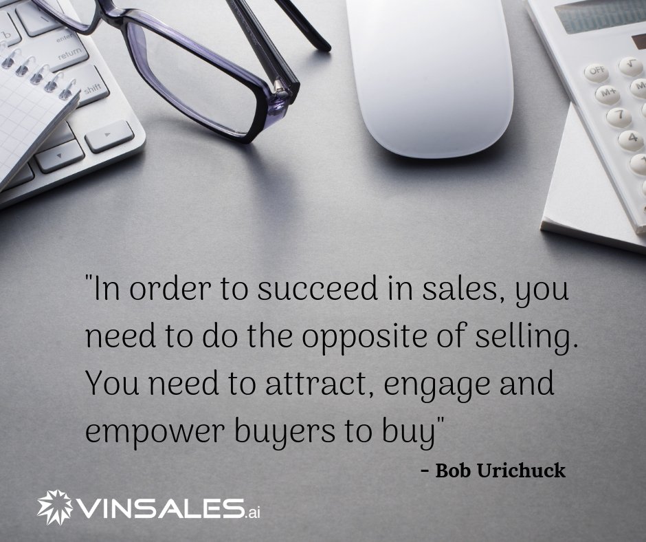 vintellus's tweet photo. โIn order to succeed in sales, you need to do the opposite of selling. You need to attract, engage and empower buyers to buyโ โ Bob Urichuck
#Vinsales #vintellus #AI #salesapp #salestracking #CRM #salestrackingapp #salesapplicationmobilecrm #salesmobile #salesmobileapplications https://t.co/92tkor8dFU