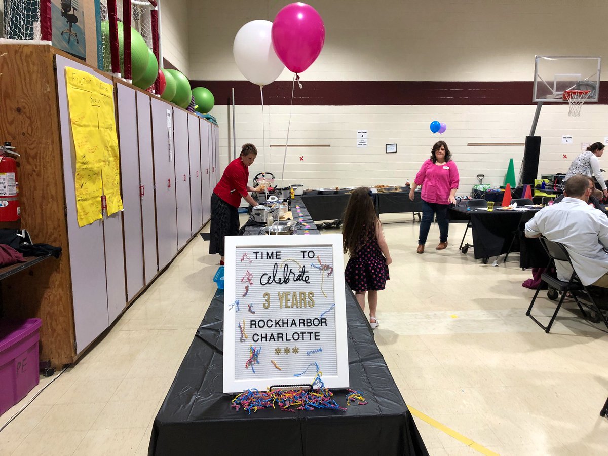 RHCharlotte's tweet photo. Happy 3rd Birthday, Rockharbor Charlotte! We had a great time celebrating together with worship, storytelling, communion and a potluck this weekend. 🎂🎉 #itsourbirthday  #rockharborcharlotte @ROCKHARBOR @RHCharlotte https://t.co/OXvOEcs51z