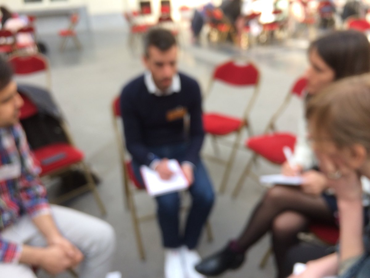 MarineLhomel's tweet photo. What would you like to say? #inspirational round table discussions « Scientist and Entrepreneur: opposing visions? » led by #JonathanMarescaux from #EBiom @UNamur #PhDcareer #outsideacademia https://t.co/R79CTht2cd