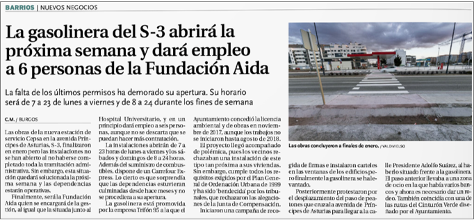 AVECAL_es's tweet photo. Hoy celebramos nueva apertura de una gasolinera #atendida que generará 6 puestos de trabajo. ¡¡Las gasolineras #atendidas siguen generando empleo y hacen crecer nuestras ciudades y pueblos!! Nos lo cuenta @diariodeburgos https://t.co/wh5RJb2yyy