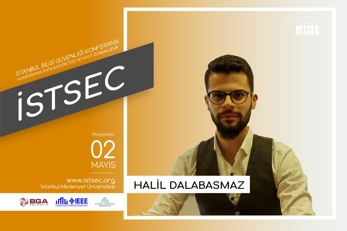 İstsec (@istsec) on Twitter photo İstanbul Bilgi Güvenliği Konferansı'nda BGA Security şirketinden Red Team Leader Halil Dalabasmaz "Next Generation War: EDR vs RED TEAM" sunumunu gerçekleştirecek. <a href="/hlldz/">Halil Dalabasmaz</a> #İSTSEC Kayıt ve detaylı bilgi için; istsec.org İstanbul Bilgi Güvenliği Konferansı'nda BGA Security şirketinden Red Team Leader Halil Dalabasmaz "Next Generation War: EDR vs RED TEAM" sunumunu gerçekleştirecek. <a href="/hlldz/">Halil Dalabasmaz</a> #İSTSEC Kayıt ve detaylı bilgi için; istsec.org