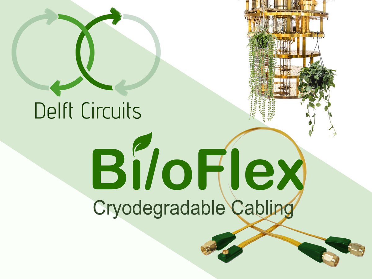 Today we, @delft_circuits, announce our new productline Bi/oFlex®. Hereby we bring together #QuantumComputing and #cradle2cradle into a new productline for #quantumengineers.