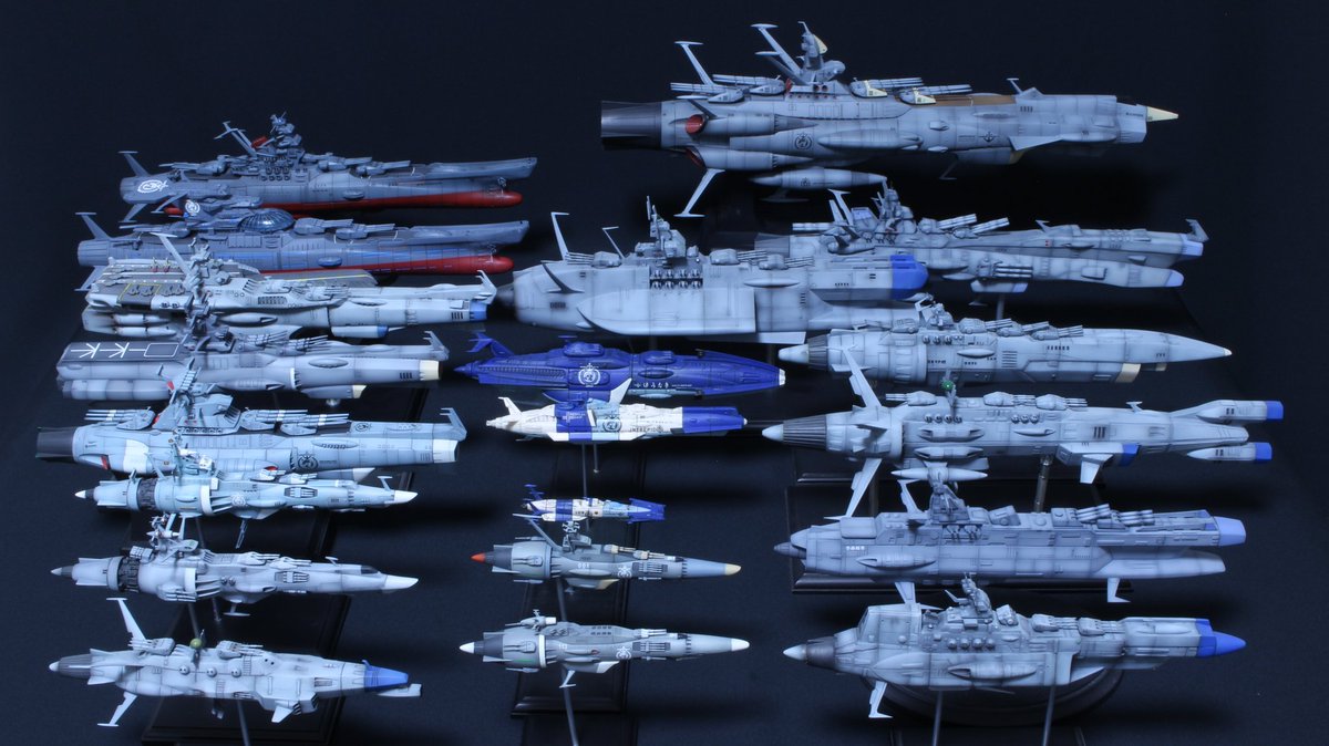 我が家の地球防衛艦隊 Twitter પર 我が家の1 1000地球防衛艦隊 もうこれ以上は入りません 宇宙戦艦ヤマト Yamato22 Yamato2199