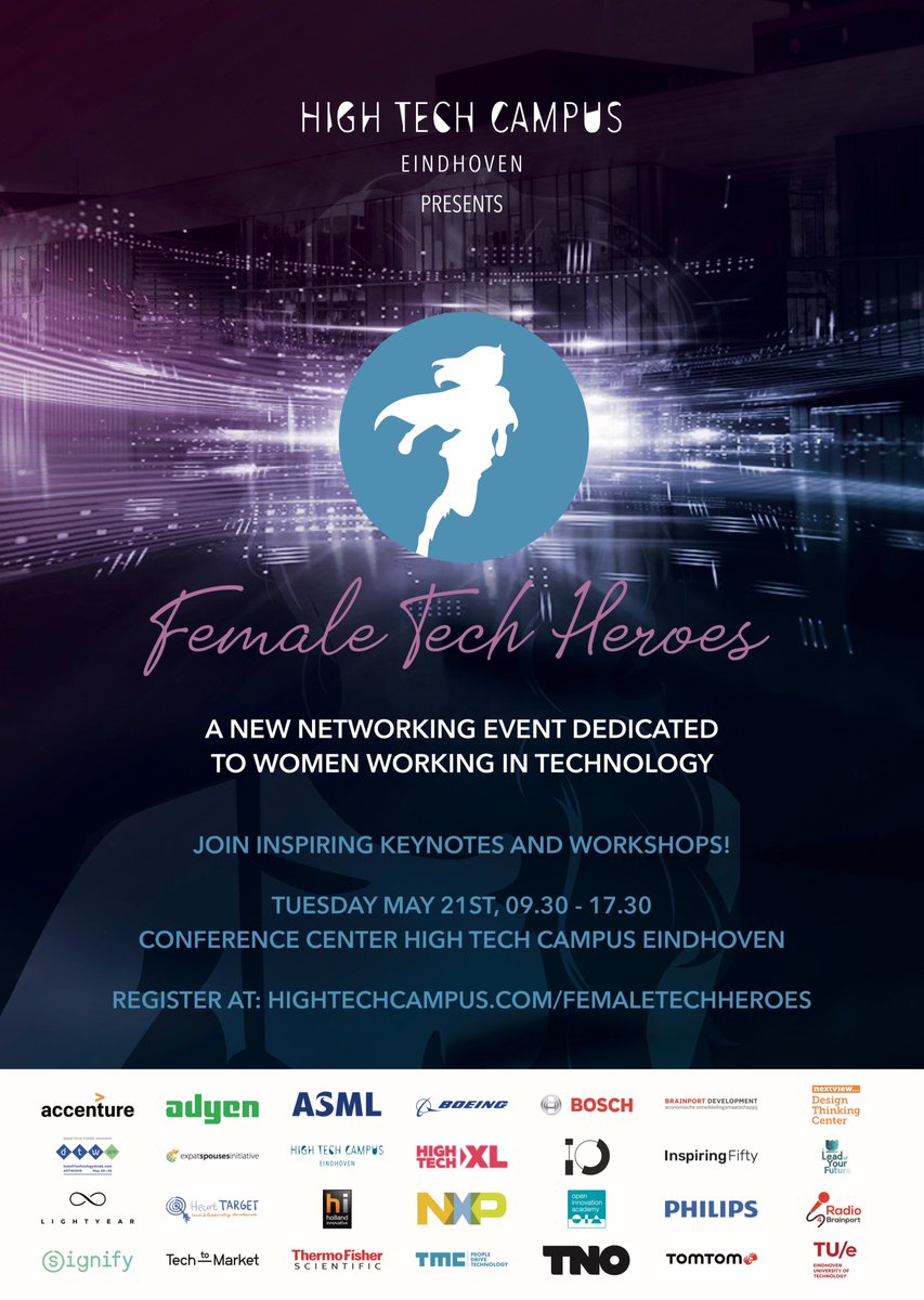 Proud to be an ambassador for the Female Tech Heroes event of <a href="/hightechcampus/">High Tech Campus</a> with our workshop Women in Tech Careers!