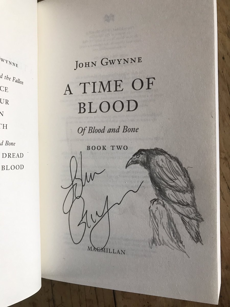 JohnGwynne_'s tweet photo. GIVEAWAY TIME. 

Two A TIME OF BLOOD arc’s to be won, sketched and signed. 

To enter just sign up to my newsletter in the link below, follow me and retweet this post.
If you’ve already signed up to the newsletter just follow and retweet. 

https://t.co/ycesLHJ0VP https://t.co/UtxuNyyDcA