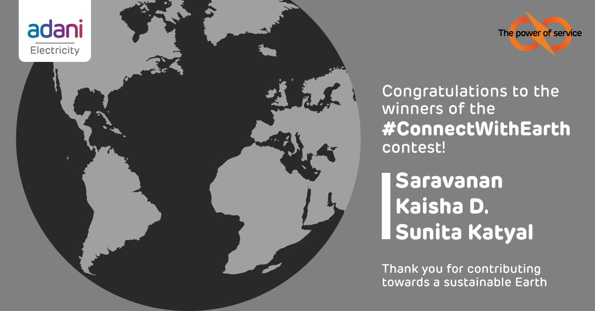 Adani_Elec_Mum's tweet photo. Congratulations to the winners of the #ConnectWithEarth contest! https://t.co/2gkeQrOLMs