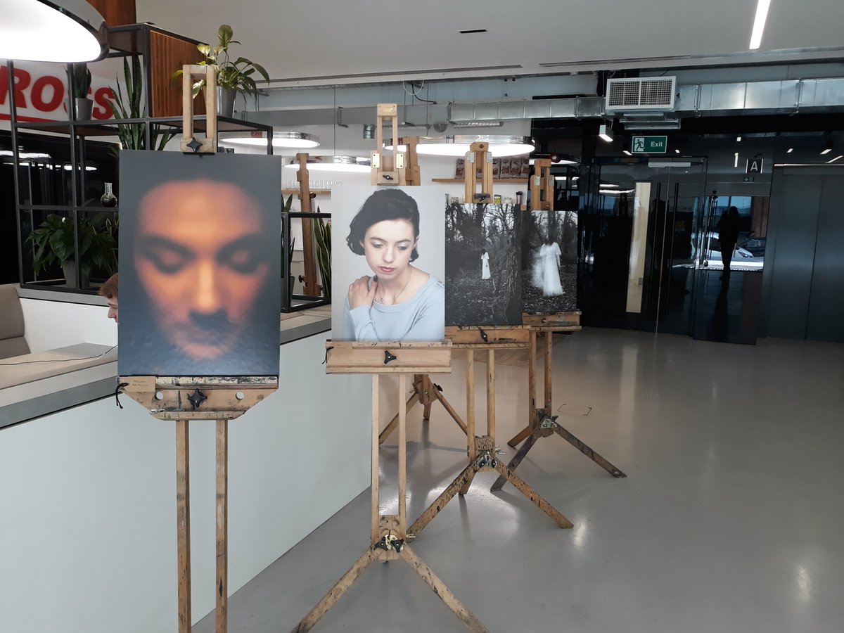 PhotoMike5's tweet photo. @Visual_Arts_RC students, as part of @ReadingCollege work experience programme, have set up a show of work in the White Building foyer. It's open until 5th April. Please pop in &amp; show them some support. https://t.co/D41iwi4fwf