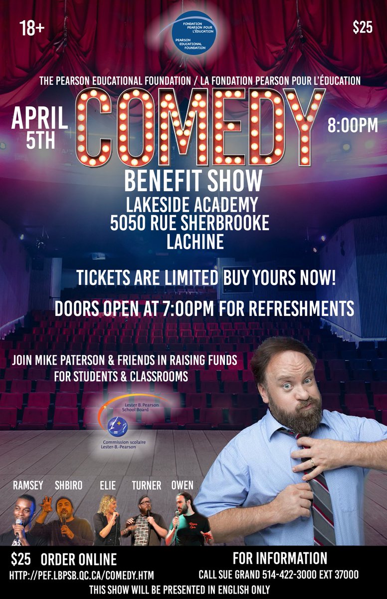 Holy Cow. The show is THIS FRIDAY! See our Headliner on @BTCityNewsMTL in about 20 minutes. Go MIKE! (big Kermit cheer &amp; waving flippers)! #comedy
