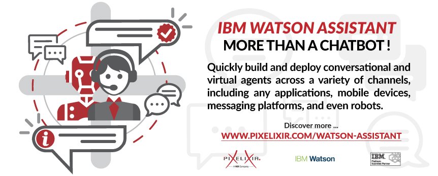 Pixelixir's tweet image. IBM Watson Assistant is a cognitive platform based on a cloud service that allows enterprise-level software developers to embed an artificial intelligence virtual assistant in the applications they are developing &amp;amp; brand the assistant as their own bit.ly/2HUbrYu
