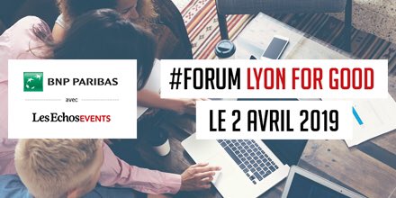 RDV demain pour l’étape lyonnaise d’#AccelerateBusinessForGood avec @LesEchosEvents et @BNPParibas pour échanger avec les acteurs qui contribuent au dynamisme de @auvergnerhalpes en alliant performance financière et impact positif pour la société.