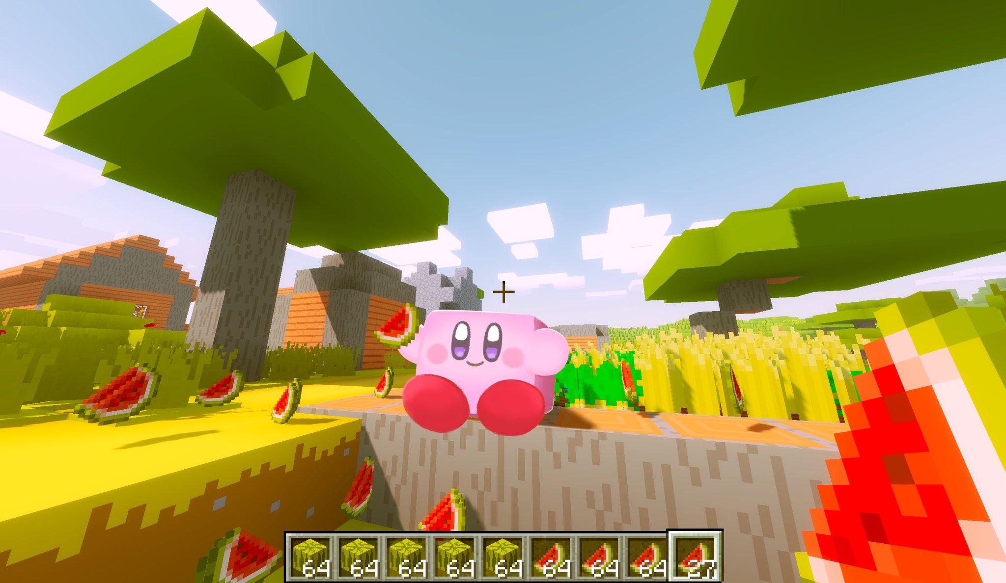 くりたリモ マイクラも大好きなゲームなので夢がみられてよかった Amiiboでカービィちゃん呼び出せたらいいのになー エイプリルフール T Co Rzi1ucbnzn Twitter